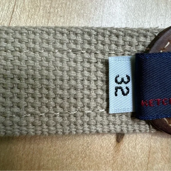 A Tail We Could Wag Cotton & Leather Belt size 32 - Picture 5 of 6